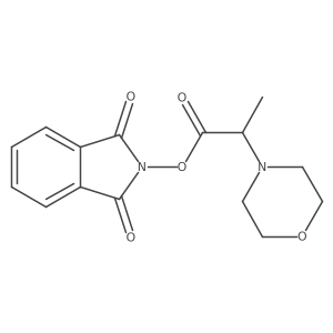 1,3-dioxo-2,3-dihydro-1H-isoindol-2-yl (2S)-2-(morpholin-4-yl)propanoate结构式