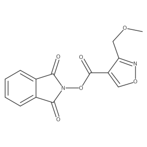 1,3-dioxo-2,3-dihydro-1H-isoindol-2-yl 3-(methoxymethyl)-1,2-oxazole-4-carboxylate结构式