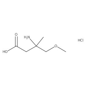 3-Amino-4-methoxy-3-methylbutanoic acid;hydrochloride Structure