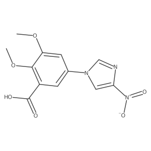 2,3-dimethoxy-5-(4-nitro-1H-imidazol-1-yl)Benzoic acid结构式
