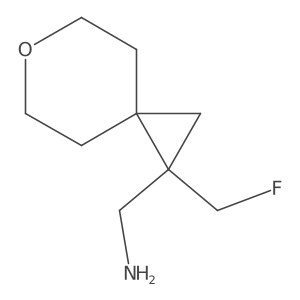 [1-(Fluoromethyl)-6-oxaspiro[2.5]octan-1-yl]methanamine结构式