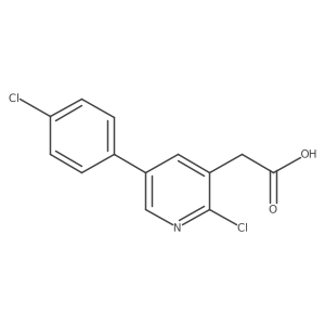 2-Chloro-5-(4'-chlorophenyl)pyridine-3-acetic acid Structure