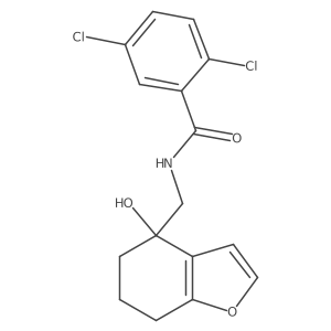 2,5-dichloro-N-((4-hydroxy-4,5,6,7-tetrahydrobenzofuran-4-yl)methyl)benzamide Structure