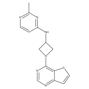 2-Methyl-N-(1-thieno[3,2-d]pyrimidin-4-ylazetidin-3-yl)pyrimidin-4-amine Structure