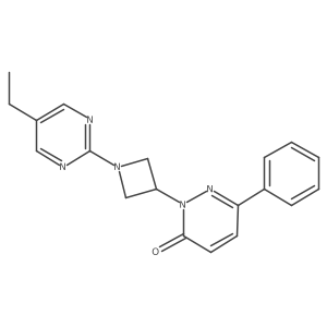 2-[1-(5-Ethylpyrimidin-2-yl)azetidin-3-yl]-6-phenyl-2,3-dihydropyridazin-3-one结构式