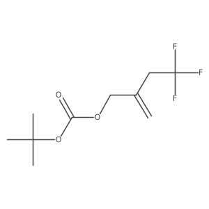 Tert-butyl (4,4,4-trifluoro-2-methylenebutyl) carbonate结构式