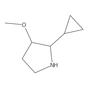 rac-(2R,3R)-2-cyclopropyl-3-methoxypyrrolidine结构式