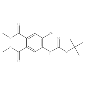 1,2-Dimethyl 4-{[(tert-butoxy)carbonyl]amino}-5-hydroxybenzene-1,2-dicarboxylate Structure