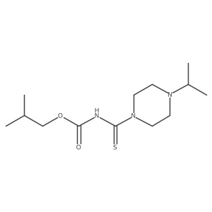2-methylpropyl N-[4-(propan-2-yl)piperazine-1-carbothioyl]carbamate Structure