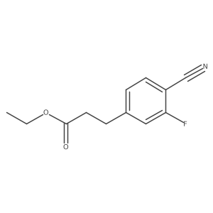 Ethyl 4-cyano-3-fluorophenylpropanoate结构式