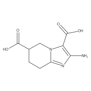 2-amino-5H,6H,7H,8H-imidazo[1,2-a]pyridine-3,6-dicarboxylic acid结构式