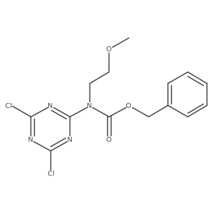 benzyl N-(4,6-dichloro-1,3,5-triazin-2-yl)-N-(2-methoxyethyl)carbamate Structure