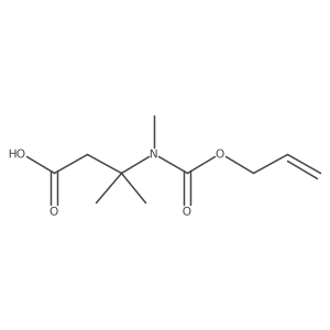3-Methyl-3-{methyl[(prop-2-en-1-yloxy)carbonyl]amino}butanoic acid Structure