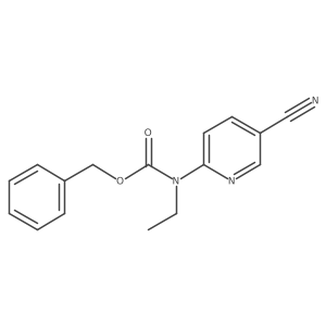 benzyl N-(5-cyanopyridin-2-yl)-N-ethylcarbamate Structure
