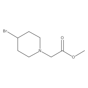 Methyl 2-(4-bromopiperidin-1-yl)acetate Structure