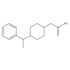 2-{4-[Methyl(pyridin-2-yl)amino]piperidin-1-yl}acetamide Structure