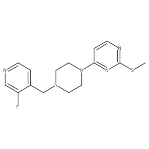 4-{4-[(3-Fluoropyridin-4-yl)methyl]piperazin-1-yl}-2-(methylsulfanyl)pyrimidine结构式