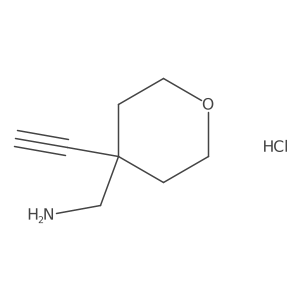 1-(4-Ethynyloxan-4-yl)methanaminehydrochloride结构式