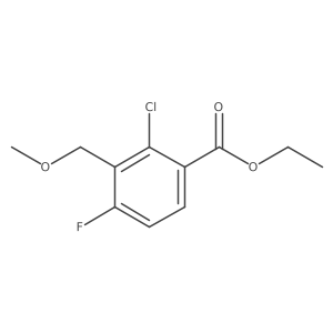 Ethyl 2-chloro-4-fluoro-3-(methoxymethyl)benzoate结构式
