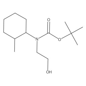 tert-butyl N-(2-hydroxyethyl)-N-(2-methylcyclohexyl)carbamate结构式