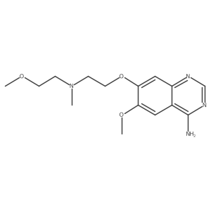 4-Amino-6-methoxy-7-{2-[n-(2-methoxyethyl)-n-methylamino]ethoxy}quinazoline结构式