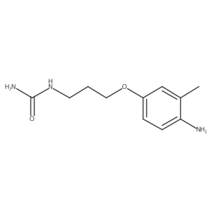 N-[3-(4-amino-3-methylphenoxy)propyl]urea结构式