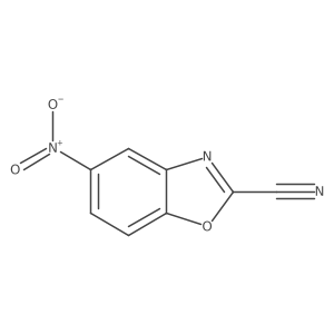 2-Benzoxazolecarbonitrile, 5-nitro- Structure