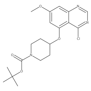 5-(1-Tert-butoxycarbonylpiperidin-4-yloxy)-4-chloro-7-methoxyquinazoline Structure
