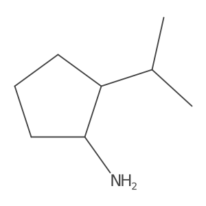 (1R,2S)-2-propan-2-ylcyclopentan-1-amine结构式