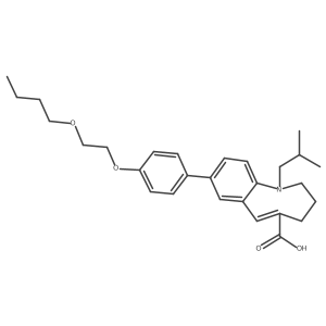 8-[4-(2-Butoxyethoxy)phenyl]-1-isobutyl-1,2,3,4-tetrahydro-1-benzazocine-5-carboxylic Acid结构式