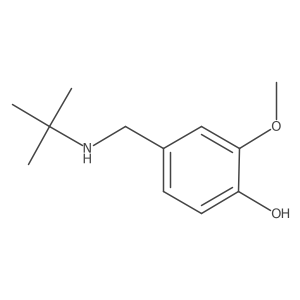 4-[(Tert-butylamino)methyl]-2-methoxyphenol结构式