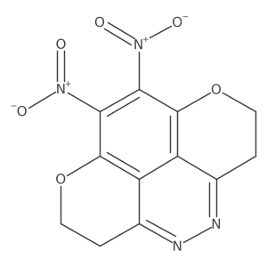 9,10-Dinitro-7,12-dioxa-2,3-diazatetracyclo[6.6.2.04,16.011,15]hexadeca-1(15),2,4(16),8,10-pentaene结构式