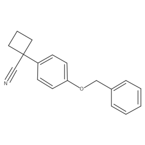1-[4-(Benzyloxy)phenyl]cyclobutanecarbonitrile Structure
