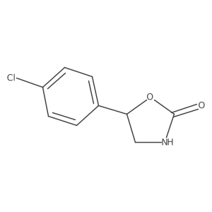 5-(4-Chlorophenyl)-1,3-oxazolidin-2-one结构式