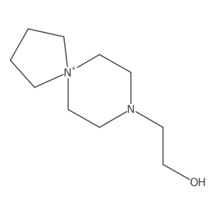 8-(2-Hydroxyethyl)-8-aza-5-azoniaspiro[4.5]decane结构式