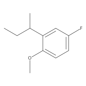 4-Fluoro-1-methoxy-2-(1-methylpropyl)benzene结构式