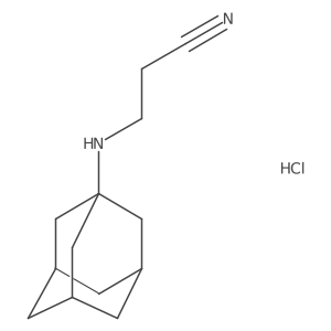 3-(Adamantan-1-ylamino)propanenitrile hydrochloride结构式