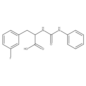 3-Fluoro-N-(phenylcarbamoyl)-L-phenylalanine Structure