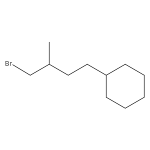 (4-Bromo-3-methylbutyl)cyclohexane Structure