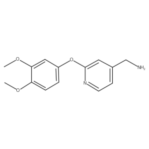 2-(3,4-Dimethoxyphenoxy)-4-pyridinemethanamine结构式
