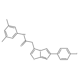 N-(3,5-dimethylphenyl)-2-[6-(4-fluorophenyl)imidazo[2,1-b][1,3]thiazol-3-yl]acetamide Structure