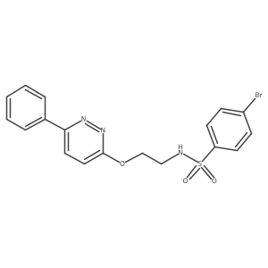 4-bromo-N-(2-((6-phenylpyridazin-3-yl)oxy)ethyl)benzenesulfonamide结构式