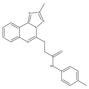 N-(4-methylphenyl)-2-[(2-methyl[1,2,4]triazolo[1,5-c]quinazolin-5-yl)sulfanyl]acetamide结构式