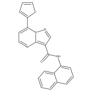 Pyrazolo[1,5-a]pyrimidine-3-carboxamide, 7-(2-furanyl)-N-1-naphthalenyl- Structure