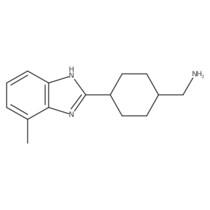 [4-(4-Methyl-1H-benzimidazol-2-yl)cyclohexyl]-methylamine Structure