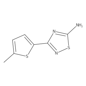 3-(5-Methylthiophen-2-yl)-2,5-dihydro-1,2,4-thiadiazol-5-imine结构式