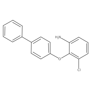 2-([1,1'-Biphenyl]-4-yloxy)-3-chloroaniline结构式