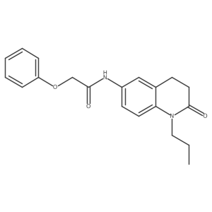 N-(2-oxo-1-propyl-1,2,3,4-tetrahydroquinolin-6-yl)-2-phenoxyacetamide结构式