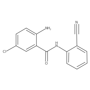 2-Amino-5-chloro-N-(2-cyanophenyl)benzamide Structure