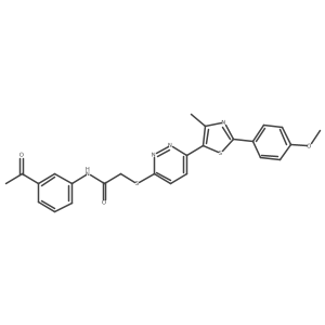 N-(3-acetylphenyl)-2-((6-(2-(4-methoxyphenyl)-4-methylthiazol-5-yl)pyridazin-3-yl)thio)acetamide Structure